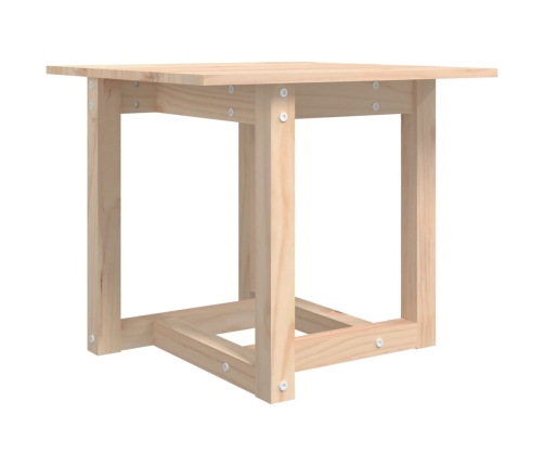 vidaXL Mesa de centro de madera maciza de pino 50x50x45 cm