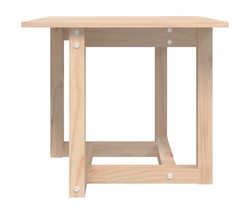 Mesa de centro de madera maciza de pino 50x50x45 cm