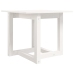 vidaXL Mesa de centro de madera maciza de pino blanca 50x50x45 cm