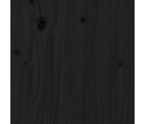 Cabecero de cama madera maciza de pino negro 95x4x100 cm