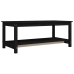 Mesa de centro de madera maciza de pino negro 110x55x45 cm