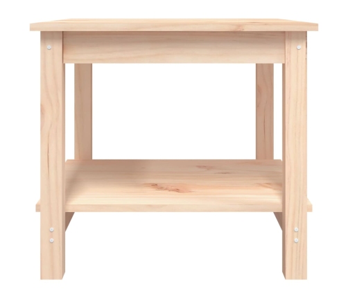 Mesa de centro de madera maciza de pino 50x50x45 cm