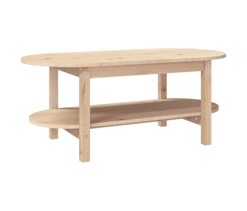 Mesa de centro de madera maciza de pino 110x55x45 cm