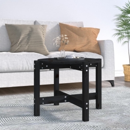 Mesa de centro de madera maciza de pino negro 62,5x45 cm