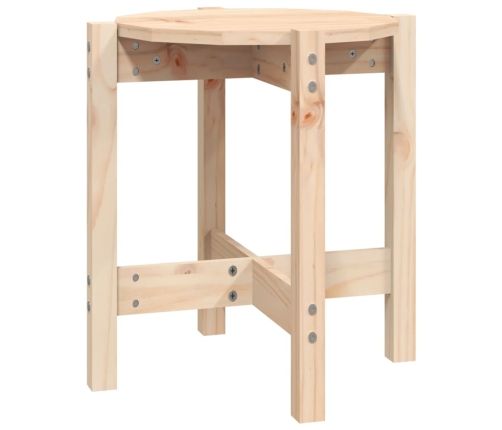 Mesa de centro de madera de pino maciza Ø 42,5x45 cm