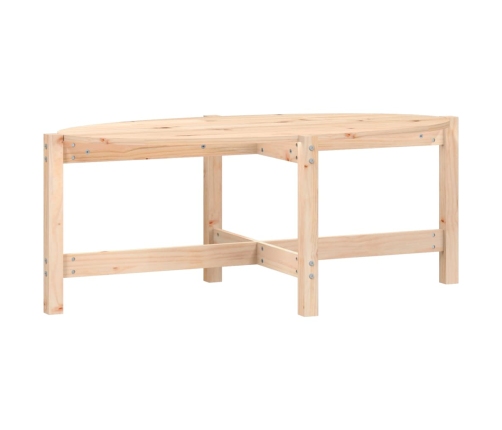 Mesa de centro de madera maciza de pino 118x63x45 cm