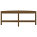 Mesa de centro madera maciza de pino marrón miel 118x63x45 cm