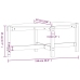 Mesa de centro madera maciza de pino marrón miel 118x63x45 cm