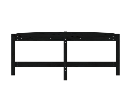 Mesa de centro de madera maciza de pino negro 118x63x45 cm