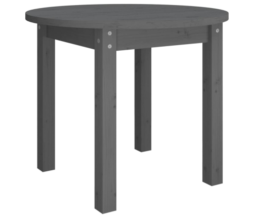 Mesa de centro de madera maciza de pino gris Ø 55x45 cm