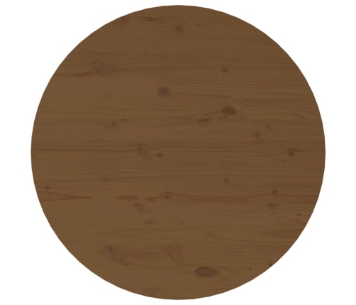 vidaXL Mesa de centro de madera maciza de pino marrón miel Ø 55x45 cm