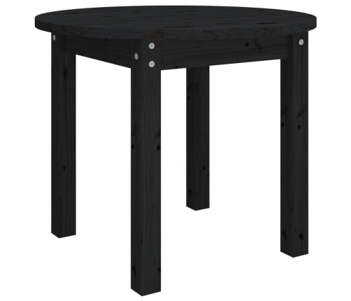 Mesa de centro de madera maciza de pino negro Ø 55x45 cm