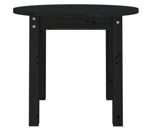 Mesa de centro de madera maciza de pino negro Ø 55x45 cm