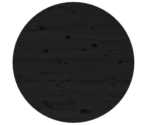 Mesa de centro de madera maciza de pino negro Ø 55x45 cm