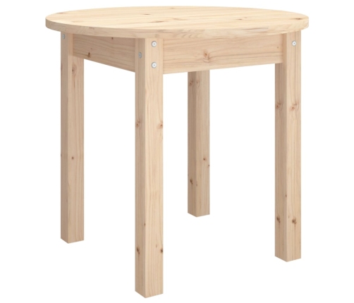 vidaXL Mesa de centro de madera maciza de pino Ø 45x40 cm