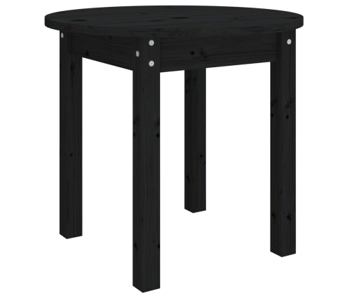 Mesa de centro madera maciza de pino negro Ø 45x40 cm