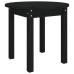 Mesa de centro madera maciza de pino negro Ø 45x40 cm