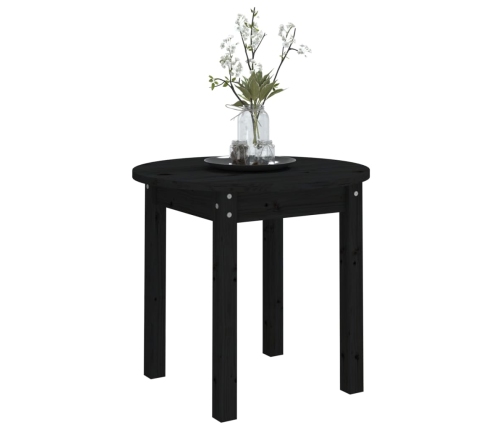 Mesa de centro madera maciza de pino negro Ø 45x40 cm