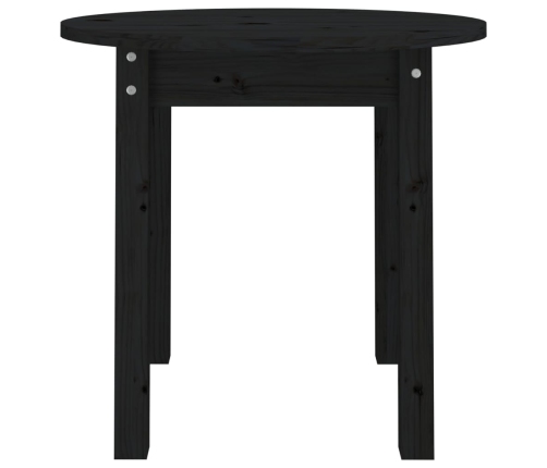 Mesa de centro madera maciza de pino negro Ø 45x40 cm