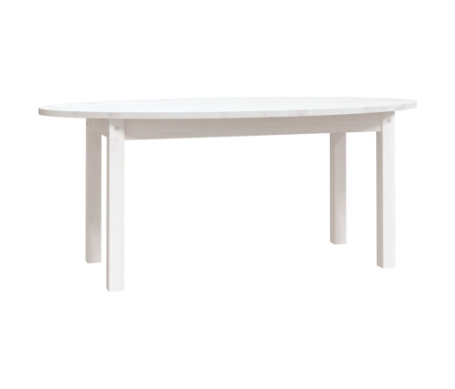 Mesa de centro de madera maciza de pino blanco 110x55x45 cm