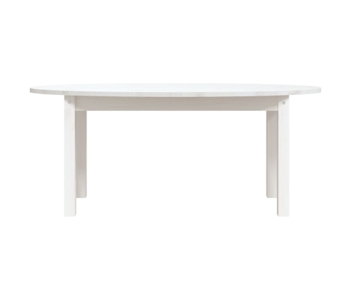 Mesa de centro de madera maciza de pino blanco 110x55x45 cm