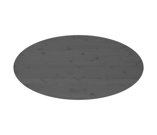 Mesa de centro de madera maciza de pino gris 110x55x45 cm