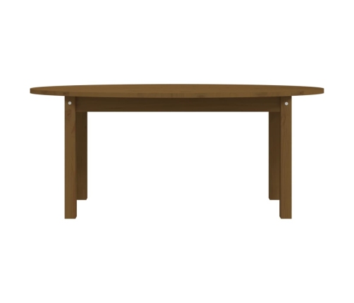 Mesa de centro madera maciza de pino marrón miel 110x55x45 cm