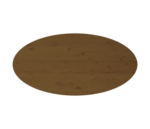 Mesa de centro madera maciza de pino marrón miel 110x55x45 cm