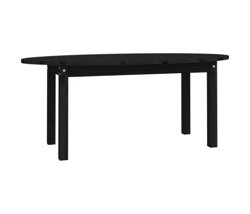 Mesa de centro de madera maciza de pino negro 110x55x45 cm