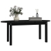 Mesa de centro de madera maciza de pino negro 110x55x45 cm