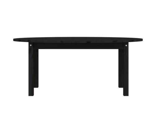 Mesa de centro de madera maciza de pino negro 110x55x45 cm