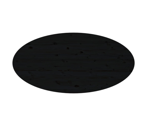 Mesa de centro de madera maciza de pino negro 110x55x45 cm