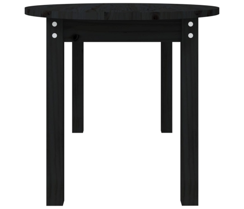 Mesa de centro de madera maciza de pino negro 110x55x45 cm