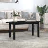 Mesa de centro de madera maciza de pino negro 110x55x45 cm