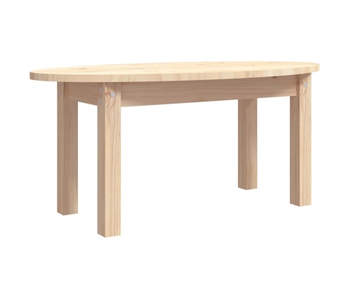 Mesa de centro de madera maciza de pino 80x40x35 cm