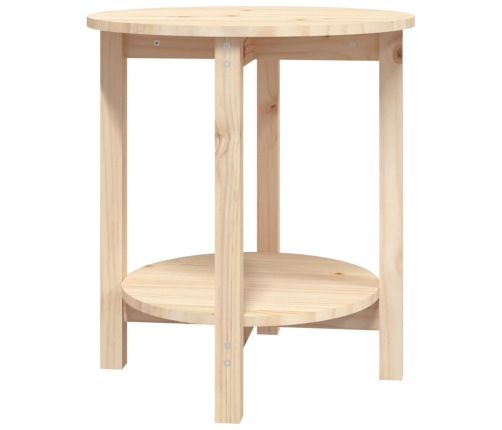 Mesa de centro de madera maciza de pino Ø55x60 cm