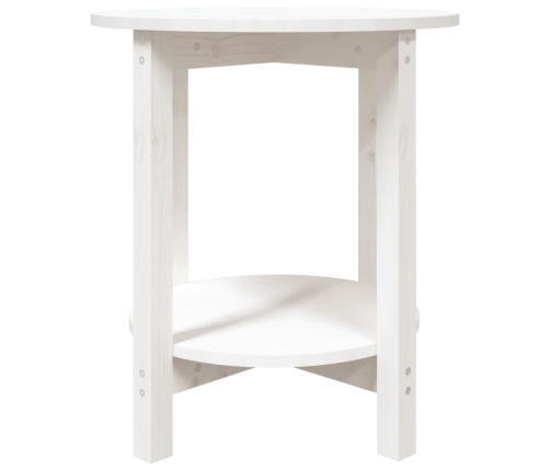 Mesa de centro de madera maciza de pino blanco Ø55x60 cm