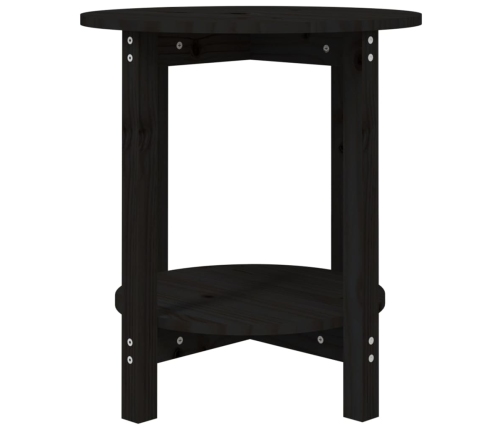 Mesa de centro de madera maciza de pino negro Ø55x60 cm