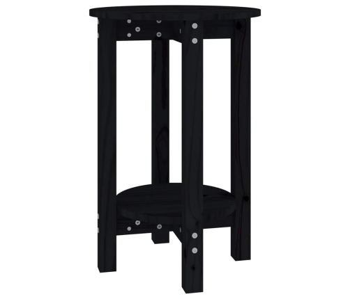 Mesa de centro de madera maciza de pino negro Ø40x60 cm