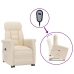 Sillón reclinable eléctrico microfibra beige