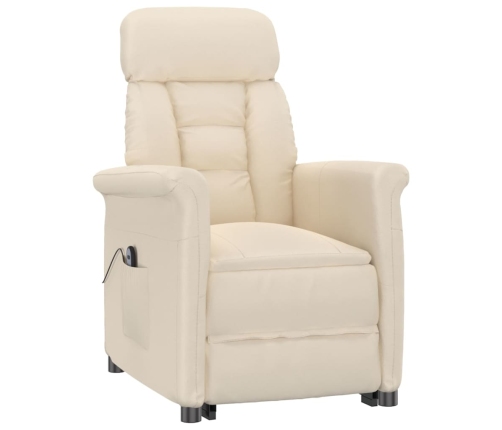 Sillón reclinable eléctrico microfibra beige