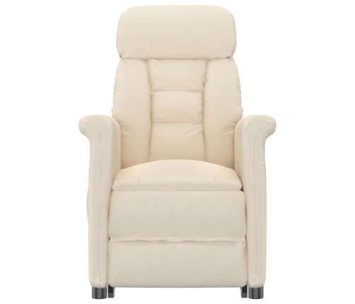 Sillón reclinable eléctrico microfibra beige