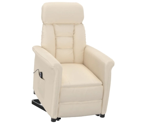 Sillón reclinable eléctrico microfibra beige