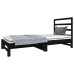 Sofá cama extraíble sin colchón negro 2x(90x190) cm