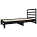 Sofá cama extraíble sin colchón negro 2x(90x190) cm