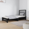 Sofá cama extraíble sin colchón negro 2x(90x190) cm