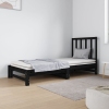 Sofá cama extraíble sin colchón negro 2x(90x190) cm