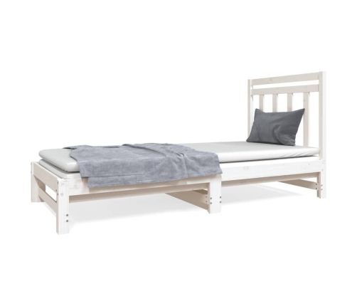 Sofá cama extraíble sin colchón blanco 2x(90x190) cm