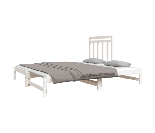 Sofá cama extraíble sin colchón blanco 2x(90x190) cm