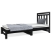 Sofá cama extraíble sin colchón negro 2x(90x190) cm